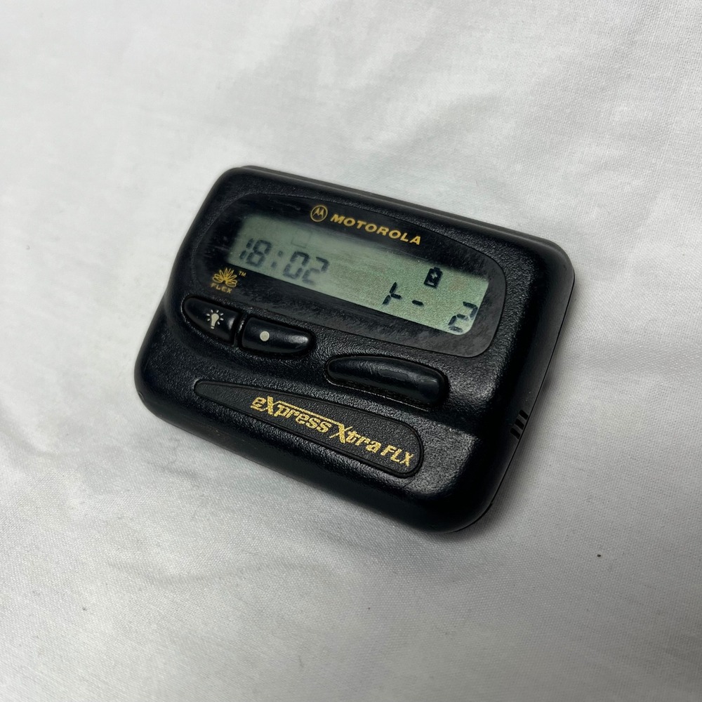 Motorola Express Xtra FLX Pager Black Vintage Beeper 931.1125 MHz E969687
